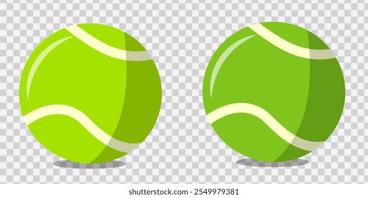 tennis ball icon vector for sport in a competition, tennis ball on white and transparent background perfect for sports advertising.