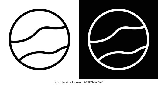 Tennisball-Icon-Vektor für Web und mobile App. Symbol einzeln.
