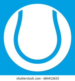 Tennis ball icon white