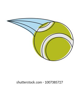 Tennis ball isolated