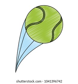 Tennis ball isolated
