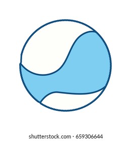 tennis ball isolated