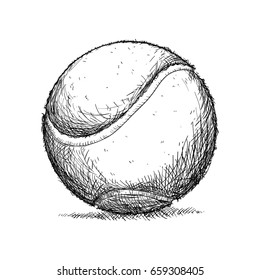 tennis ball isolated