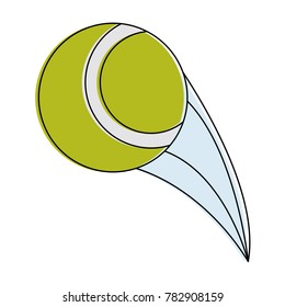 Tennis ball isolated