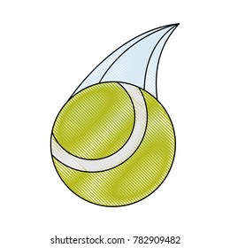 Tennis ball isolated