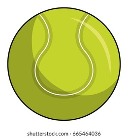 tennis ball isolated icon