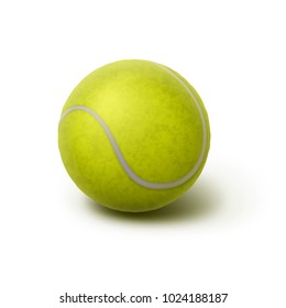 Tennis ball isolated on white background