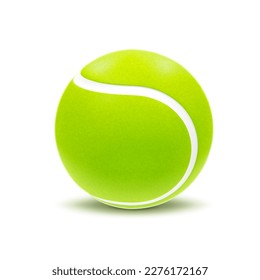 Tennis Ball isolated on white background. EPS10 vector