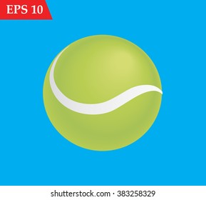 Tennis Ball isolated with shadow.Vector illustration