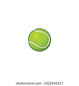 Tennis ball isolated vector graphics
