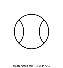 tennis ball line icon design vector