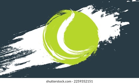 Tennis ball logo background Illustrations for use in online sporting events , Illustration Vector  EPS 10
