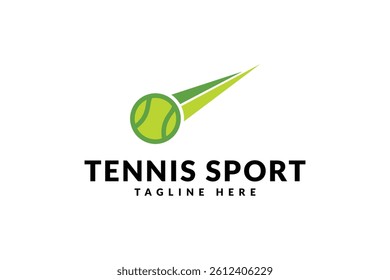 tennis ball logo design, sports logo, creative logo design template, symbol, icon, idea.