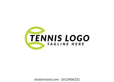 tennis ball logo design, sports logo, creative logo design template, symbol, icon, idea.
