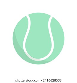 Tennis ball Logo ,Flat design, Illustrations for use in online events , Illustration Vector  EPS 10