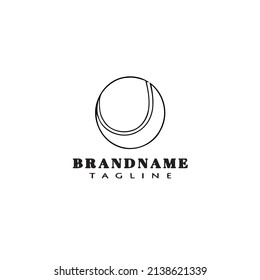 tennis ball logo icon design template modern vector illustration