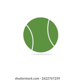 tennis ball logo icon illustration flat