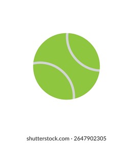 tennis ball logo icon illustration flat