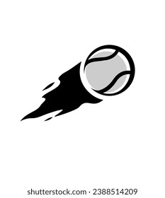 Tennis ball, logo template. Active sport and tennis tournament, championship