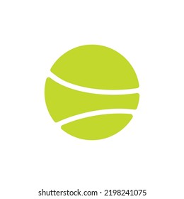 Tennis Ball Logo Vector Flat Design Stock Vector (Royalty Free ...