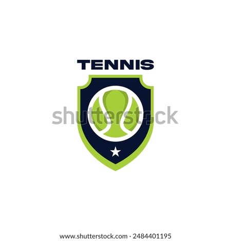 Tennis Ball Logo vector icon. Tennis Club Logo Design