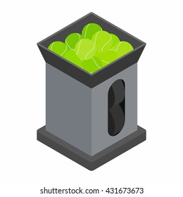 Tennis ball machine icon