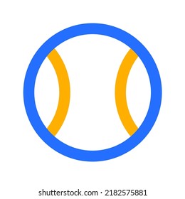 Tennis Ball with Outline Color