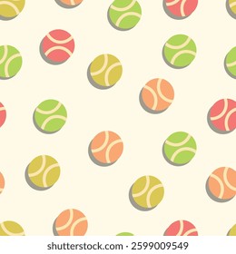tennis ball pattern for background, fabric, cover, wrapping, wallpaper, etc.