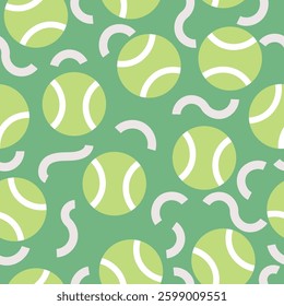 tennis ball pattern for background, fabric, cover, wrapping, wallpaper, etc.