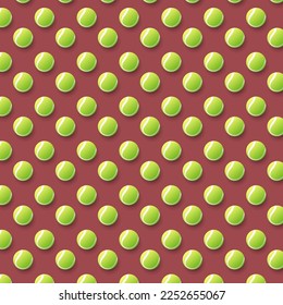 Fondo del patrón de bola de tenis , ilustraciones para su uso en eventos deportivos en línea , Vector de ilustración EPS 10