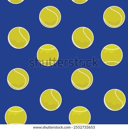 tennis ball pattern blue bacground design