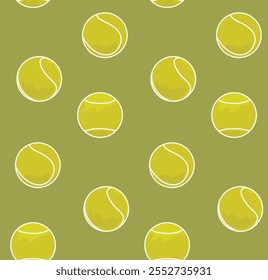 tennis ball pattern green background