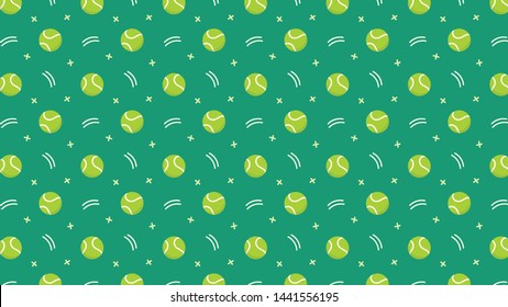 Tennis ball pattern wallpaper background.