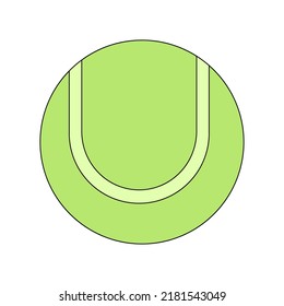 Tennis ball pictogram vector illustration.