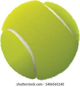 Tennis ball. Realistic vector file