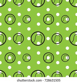 tennis ball seamless pattern