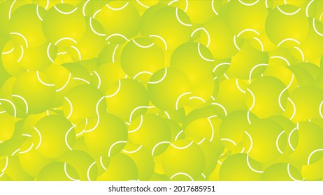 tennis ball seamless pattern design