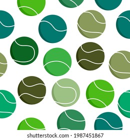 Patrón sin foco de bola de tenis, Patrón sin foco de bolas de tenis verde.