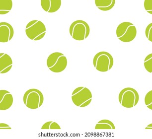 tennis ball seamless pattern vector art design