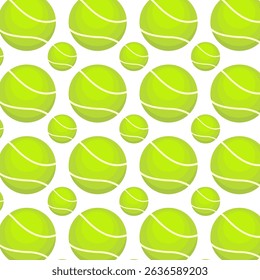 Tennis ball seamless pattern vector. tennis ball background vector