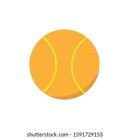 Tennis ball simple illustration clip art vector