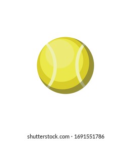 tennis ball simple illustration vector clip art