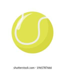 Tennis Ball Simple Vector Illustration