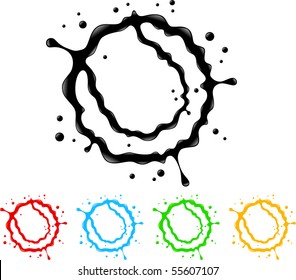 Tennis Ball Splat - Vector