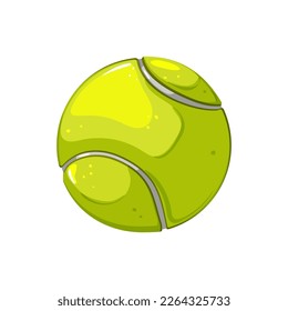 tennis ball sport cartoon. tennis ball sport sign. isolated symbol vector illustration