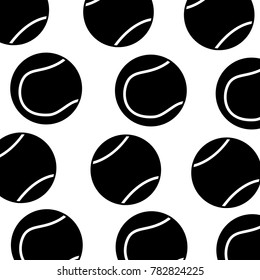 tennis ball sport seamless pattern