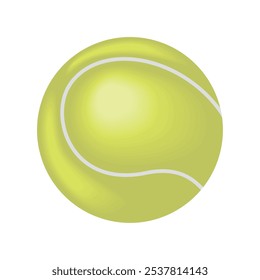 tennis ball sports equipment isolated icon