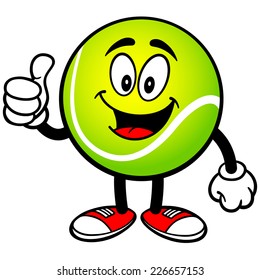 Tennis Ball with Thumbs Up