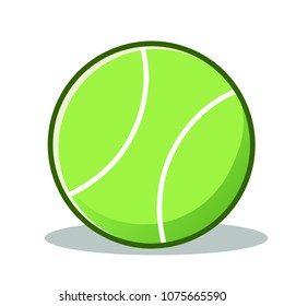 tennis ball vector cartoon illustration