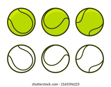 Tennis ball vector design illustration isolated on white background